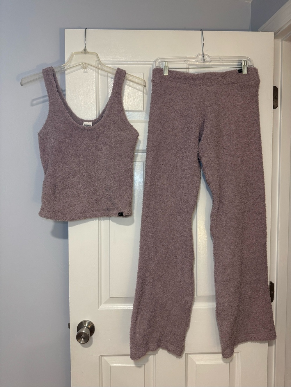 Victoria’s Secret PINK cozy marshmallow knit pajamas.